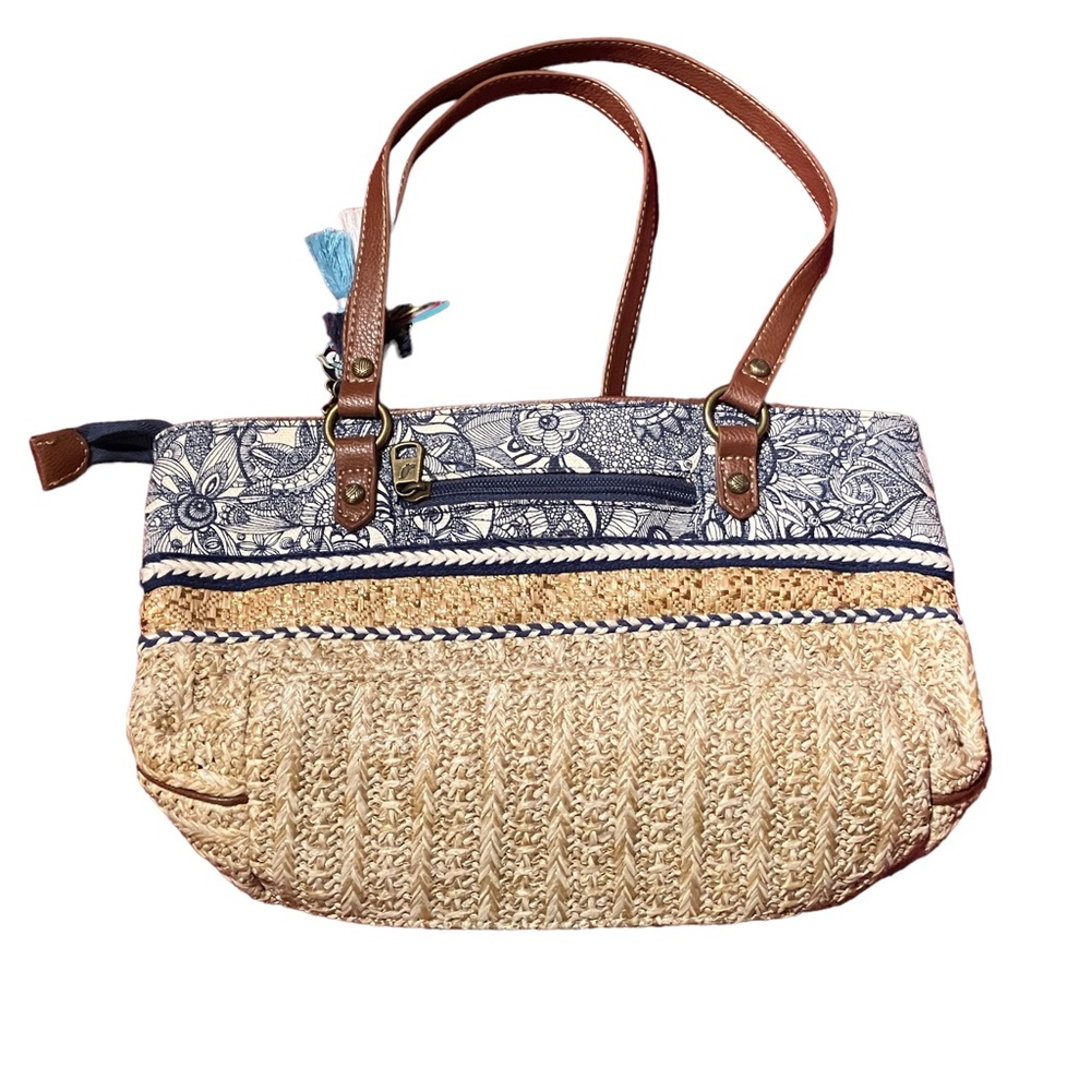 Sakroots Straw Bag Shabby Chic Cute Pretty - Picture 2 of 4